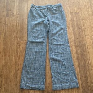 Ann Taylor plaid striped pants with adjustable waist